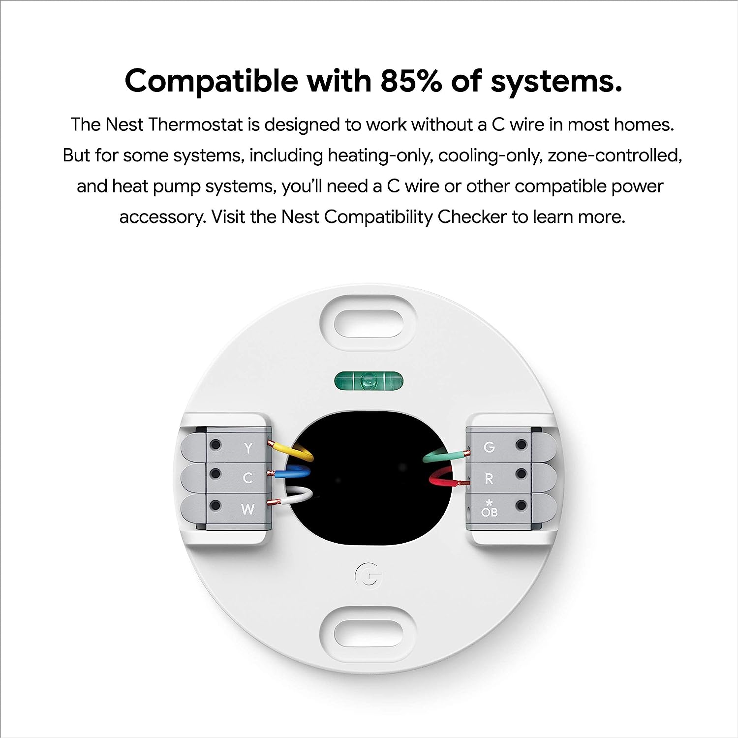 Google Nest Thermostat - Smart Thermostat for Home - Programmable Wifi Thermostat - Snow (Renewed)