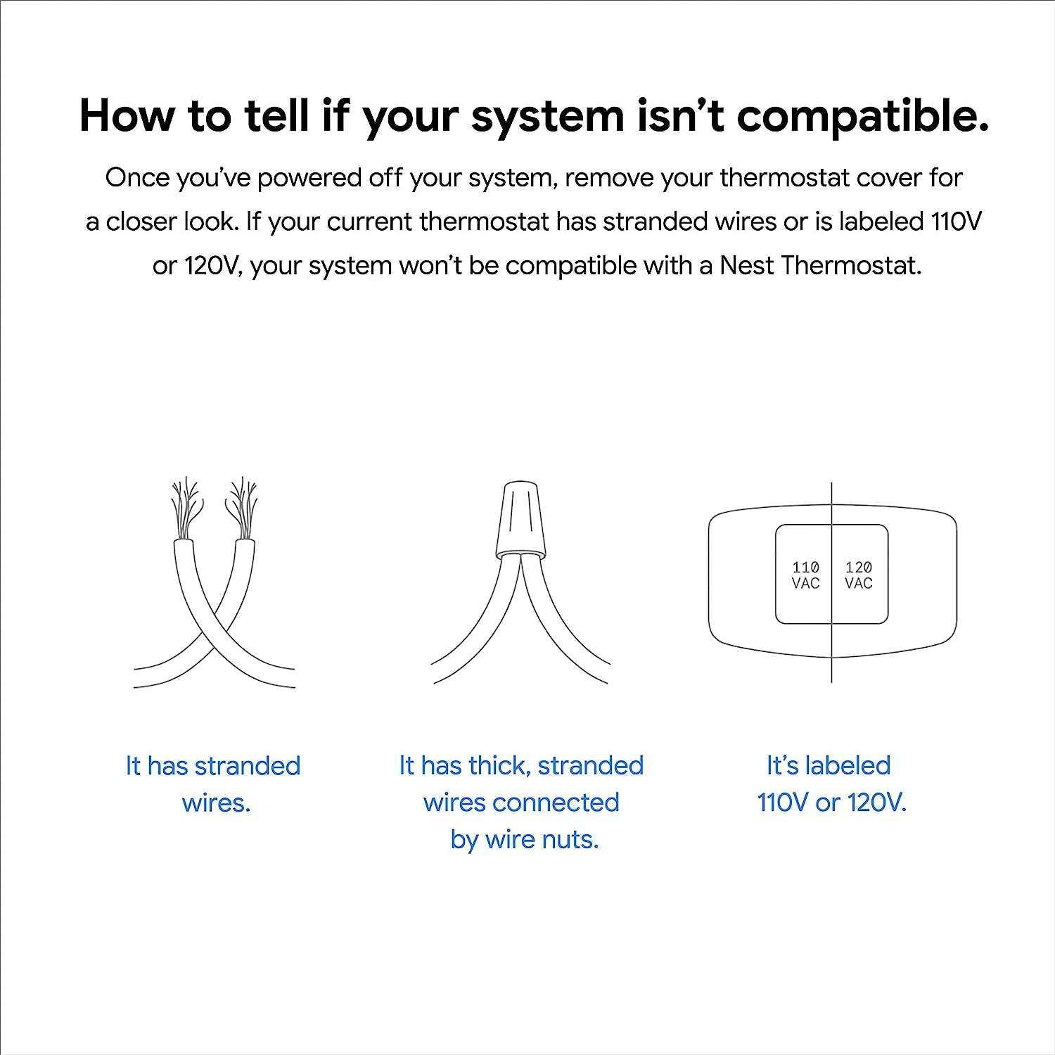 Google Nest Thermostat - Smart Thermostat for Home - Programmable Wifi Thermostat - Snow (Renewed)