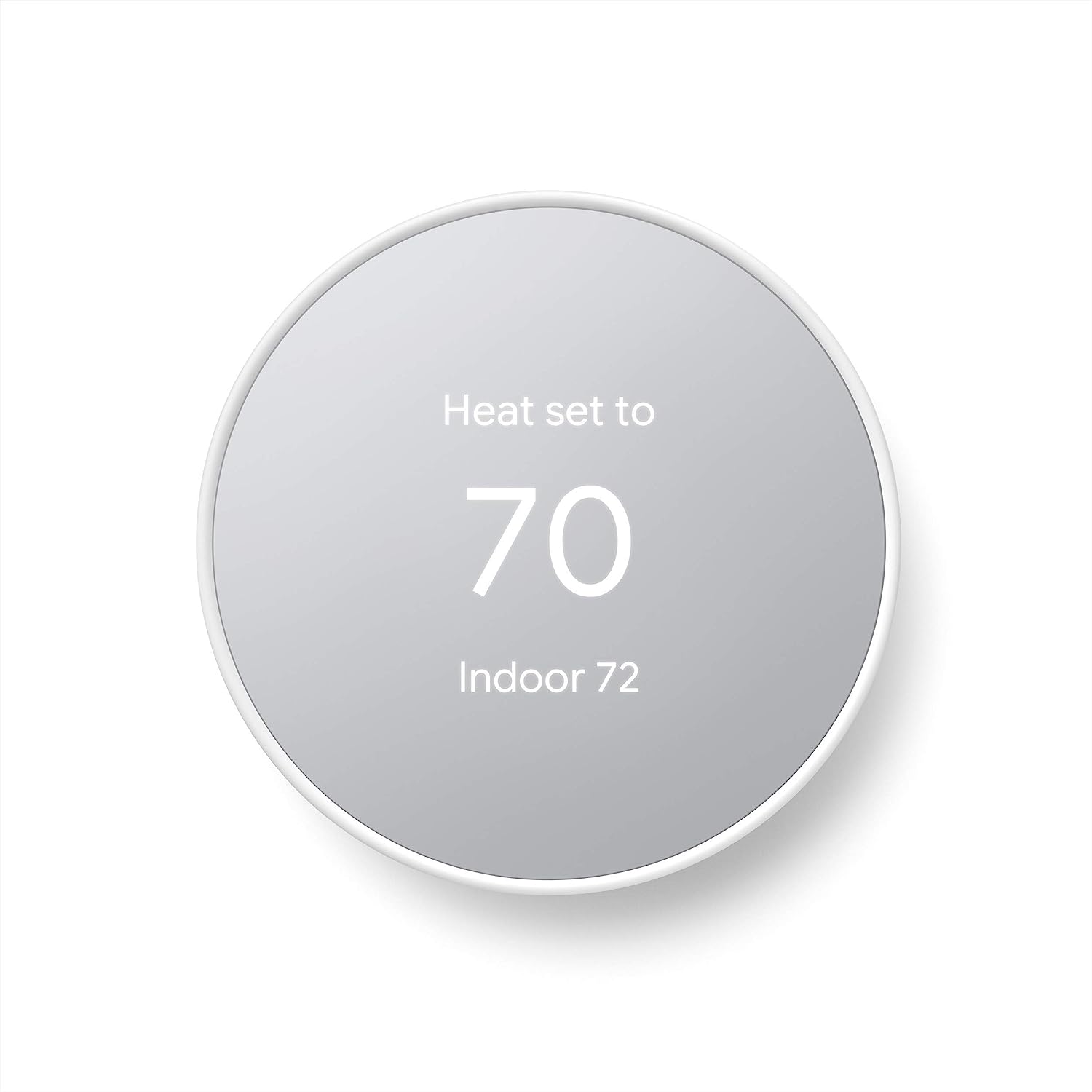 Google Nest Thermostat - Smart Thermostat for Home - Programmable Wifi Thermostat - Snow (Renewed)