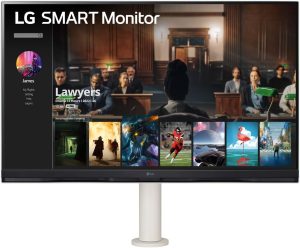 LG (32SQ780S) - 32-Inch 4K UHD(3840x2160) Display, Ergo Stand, webOS Smart Monitor, ThinQ Home, Magic Remote, USB Type-C™, 2x5W Stereo Speakers, AirPlay 2, Screen Share, Bluetooth...