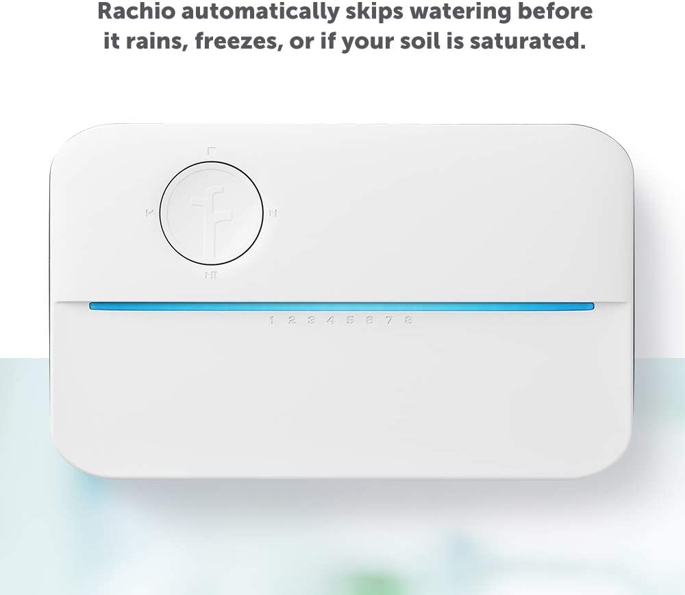 Rachio 3: 8 Zone Smart Sprinkler Controller (Simple Automated Scheduling + Local Weather Intelligence. Save Water w/ Rain, Freeze & Wind Skip), App Enabled, Works w/ Alexa, Fast & Easy Install...