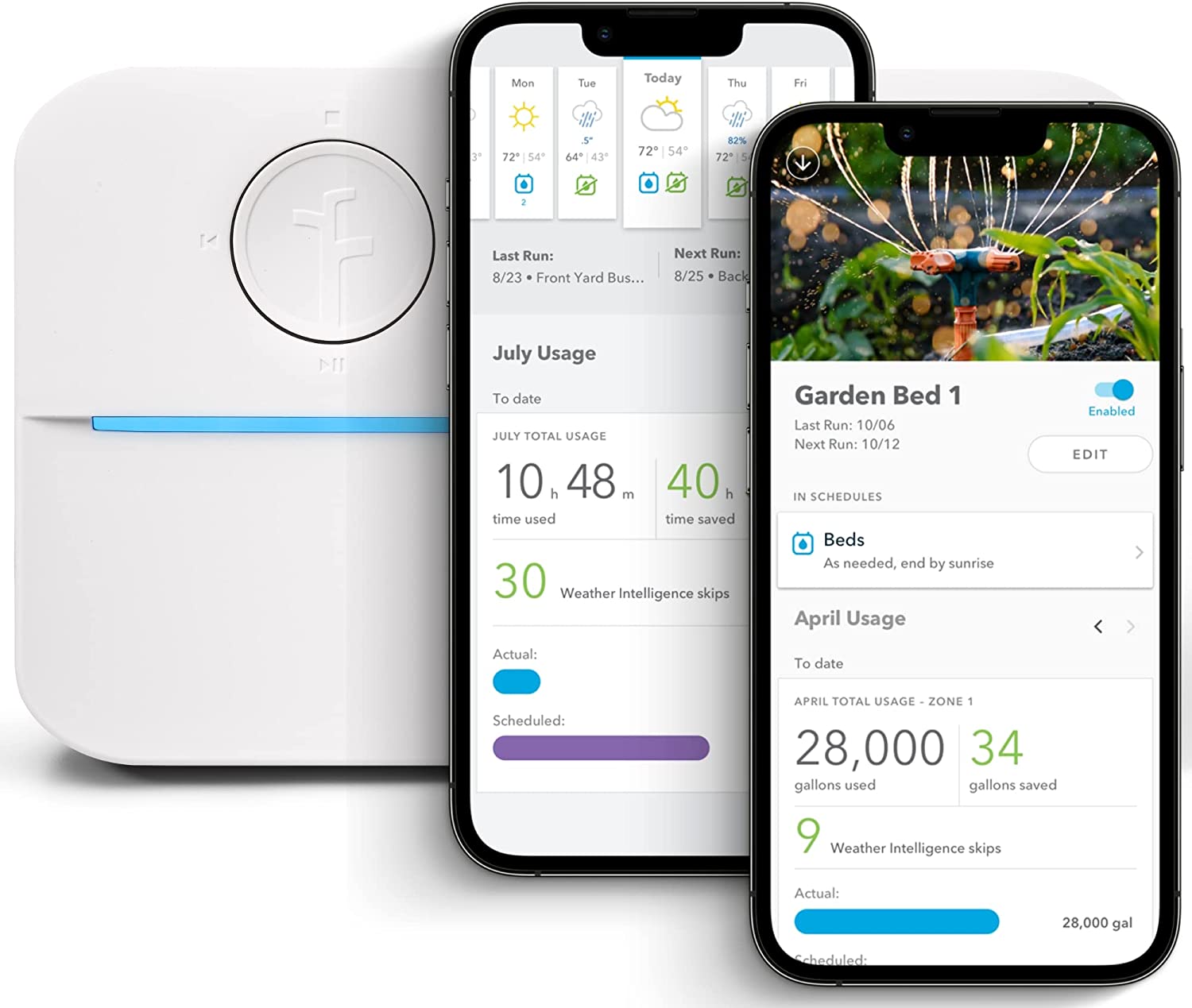 Rachio 3: 8 Zone Smart Sprinkler Controller (Simple Automated Scheduling + Local Weather Intelligence. Save Water w/ Rain, Freeze & Wind Skip), App Enabled, Works w/ Alexa, Fast & Easy Install…