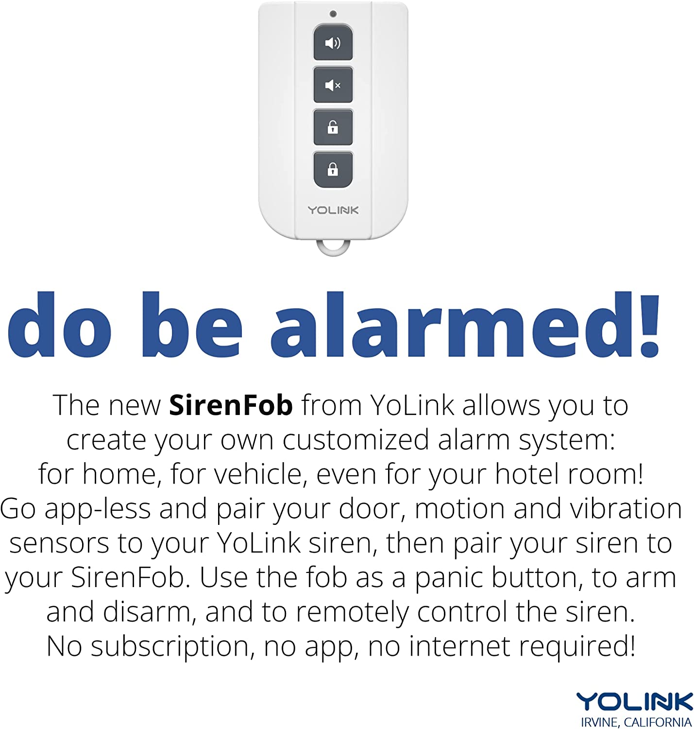 YoLink Hub and Outdoor Security Siren & Smart Alarm Controller Kit - Loud 110 dB, Wireless, Battery-Powered, 1/4 Mile Range, Android-iOS App, Alexa, Google, IFTTT, Home Assistant...