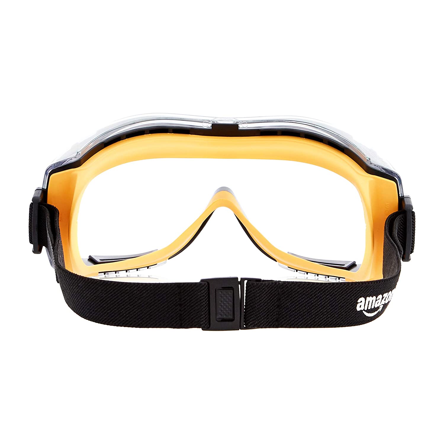 Amazon Basics Safety Goggle - Anti-Fog, Clear Lens and Elastic Headband, 2-Count