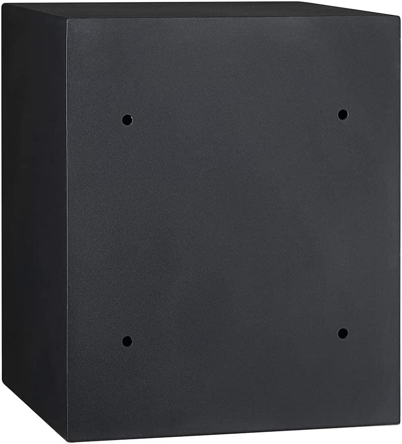 Amazon Basics Steel Home Security Safe with Programmable Keypad - Secure Documents, Jewelry, Valuables - 1.8 Cubic Feet, 13.8 x 13 x 19.7 Inches, Black