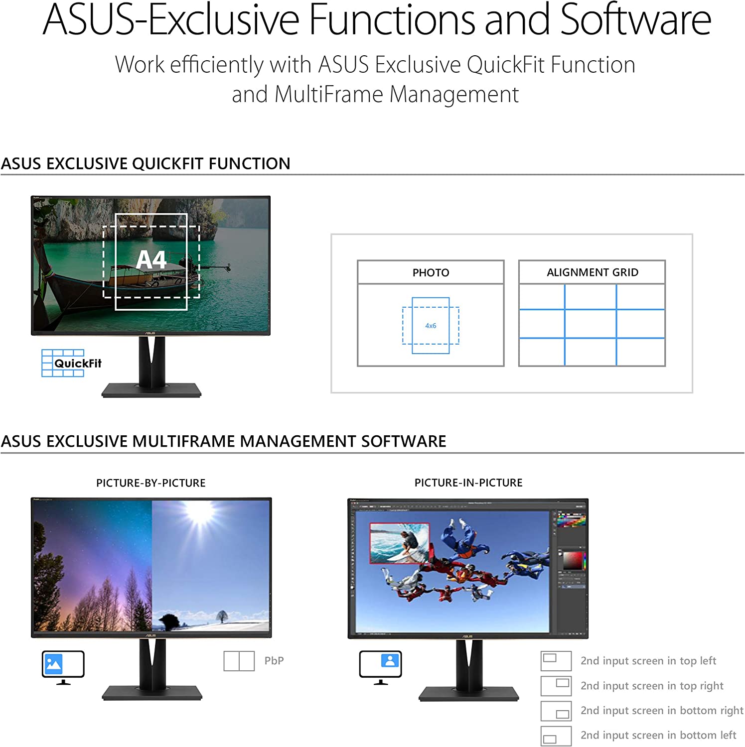 ASUS ProArt Display 32” 4K HDR Professional Monitor (PA32UCG-K) - UHD (3840 x 2160), Mini-LED IPS, Dolby Vision, 1600nits, 120Hz, 10-bit, 98% DCI-P3, Calman Ready, Thunderbolt 3, HDMI2.1, w/Calibrator