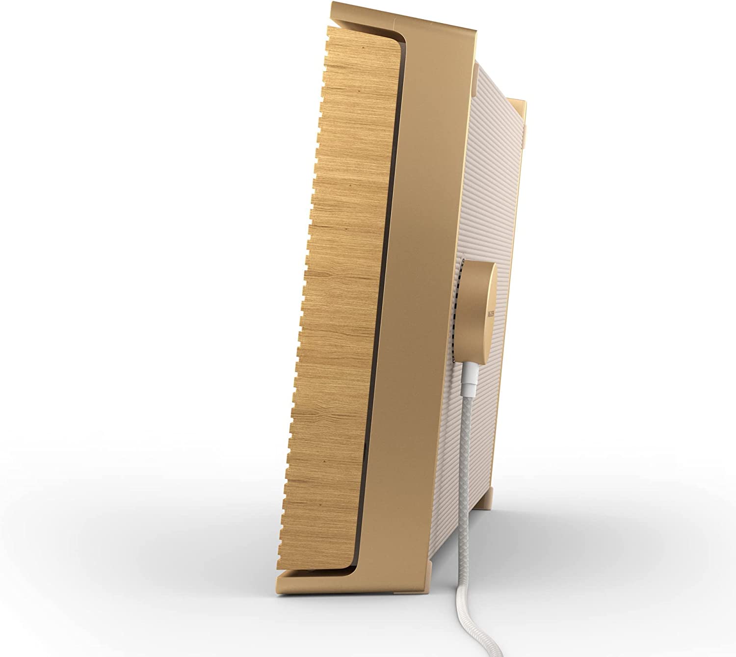 Bang & Olufsen Beosound Level Portable Wi-Fi Multiroom Speaker, Gold Tone/Light Oak