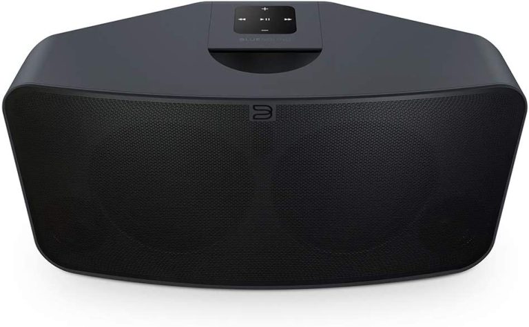 Bluesound Pulse 2i Wireless Multi-Room Smart Speaker with Bluetooth – Black – Compatible with Alexa and Siri