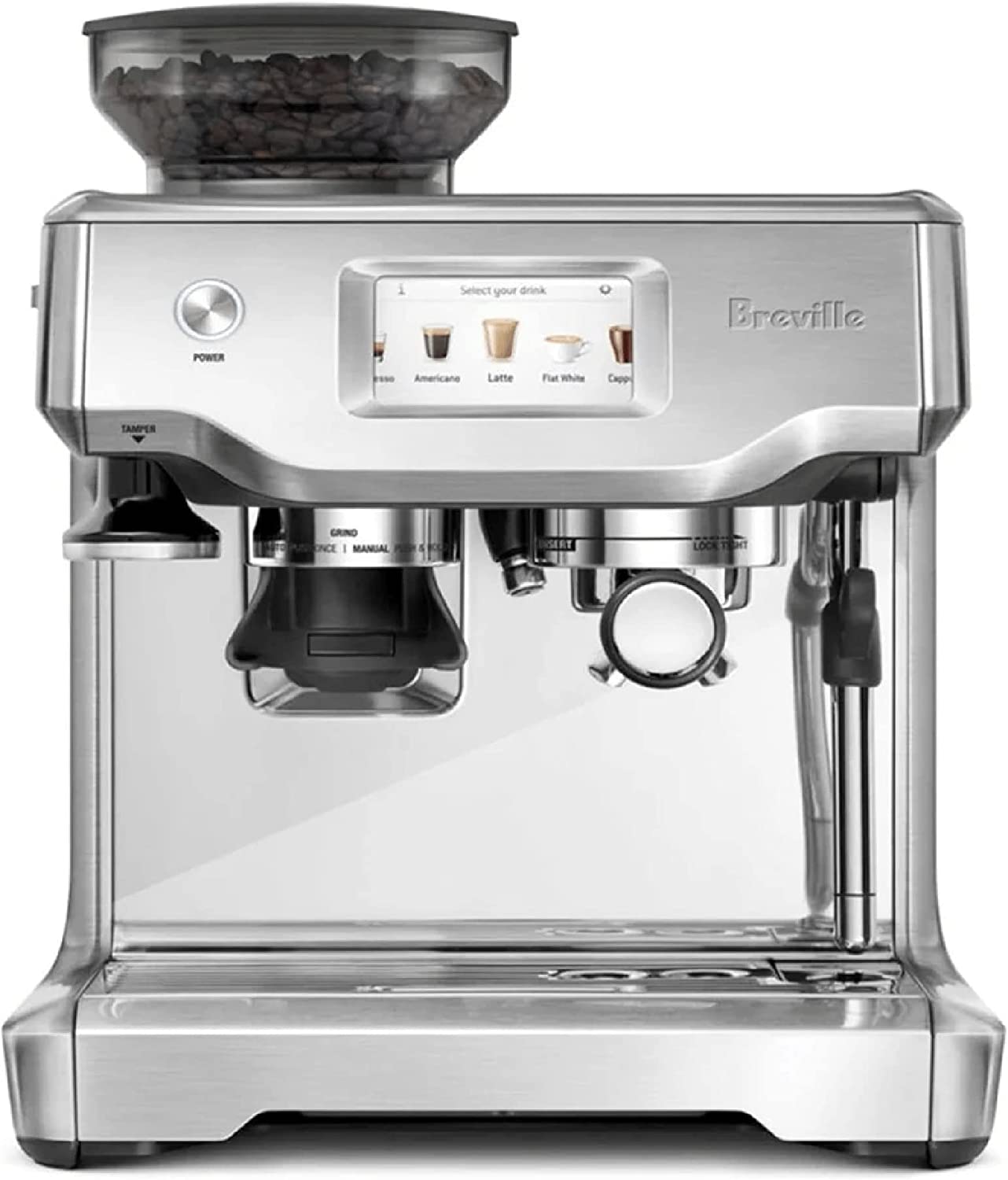 Breville Barista Touch Espresso Machine, 67 fluid ounces, Brushed Stainless Steel, BES880BSS