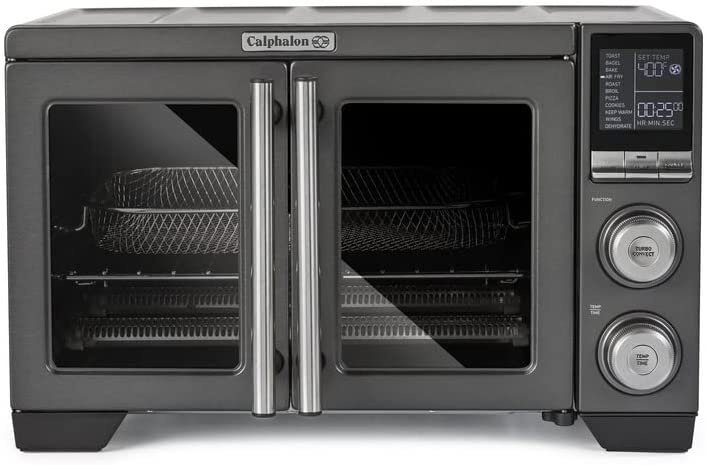 Calphalon Air Fryer Oven, 11-in-1 Toaster Oven Air Fryer Combo, 26.4 QT/25 L, Fits 12