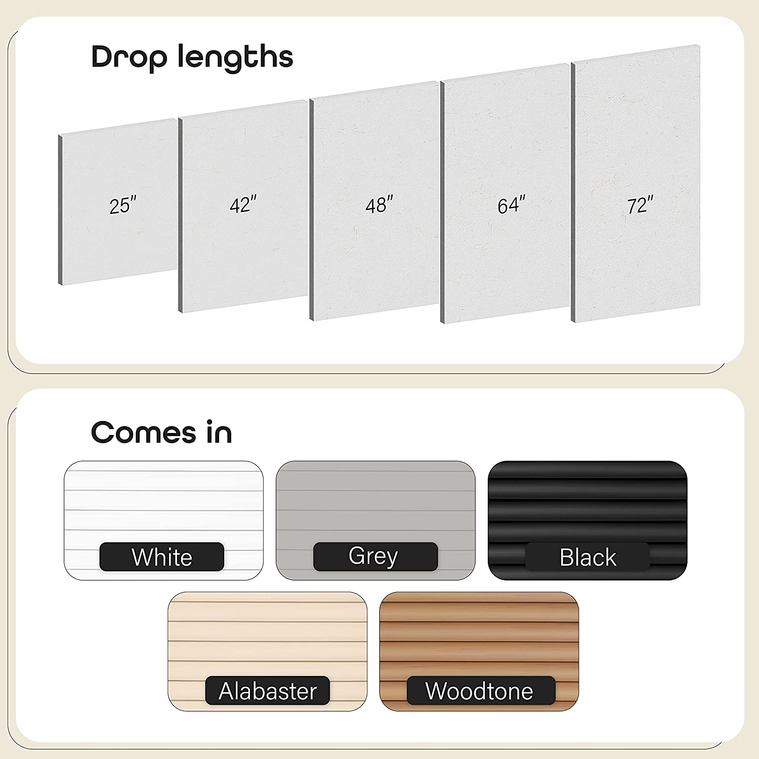 Cordless Light Filtering Mini Blind - 35 Inch Length, 48 Inch Height, 1" Slat Size - Pearl White - Cordless GII Morningstar Horizontal Windows Blinds for Interior by Achim Home Decor