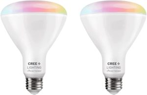 Cree Lighting Connected Max 65W Dimmable Smart LED Light Bulb (2-Pack)