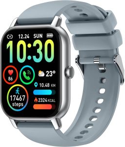 Ddidbi Smart Watch(Answer/Make Calls), 1.85" HD Touch Screen Fitness Watch with Sleep Heart Rate Monitor, 112 Sports Modes, IP68 Waterproof, Activity Trackers Compatible with Android iOS
