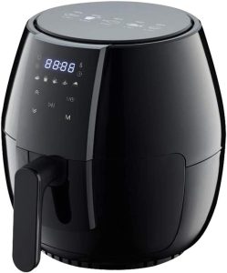 DHTDVD Smart Air Fryer with Oil-Free Toaster Rotisserie and Dehydrator with LED Digital Touchscreen 1350W 5L Pot Kitchen