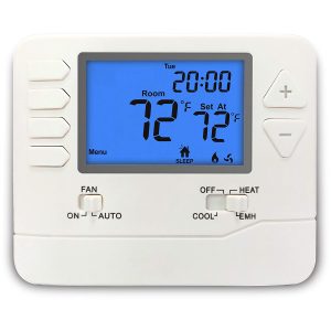 ELECTECK Heat Pump Thermostat with Large Digital LCD Display, Nonprogrammable, Compatible with Multi-Stage Electrical, Gas and Oil Systems, Up to 2 Heat/1 Cool, White