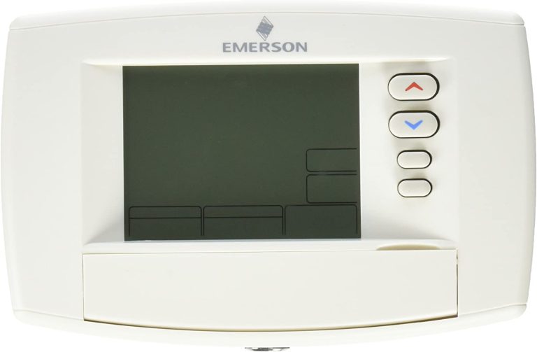 Emerson Thermostats Emerson 1F95-0680 6" Commercial Programmable Thermostat, Blue, White