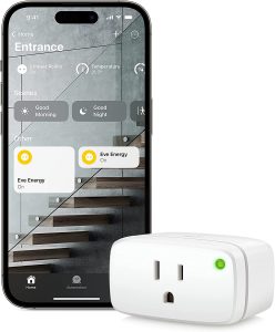 Eve Energy (Matter) - Smart Plug, app and Voice Control, 100% Privacy, Matter Over Thread, Apple Home, Google Home, SmartThings