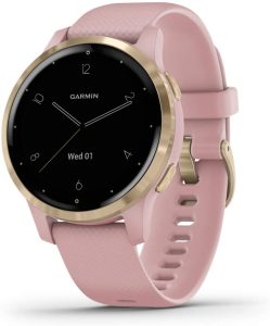 Garmin Vivoactive 4, GPS Smartwatch, Features Music, Body Energy Monitoring, Animated Workouts, Pulse Ox Sensors and More, Black