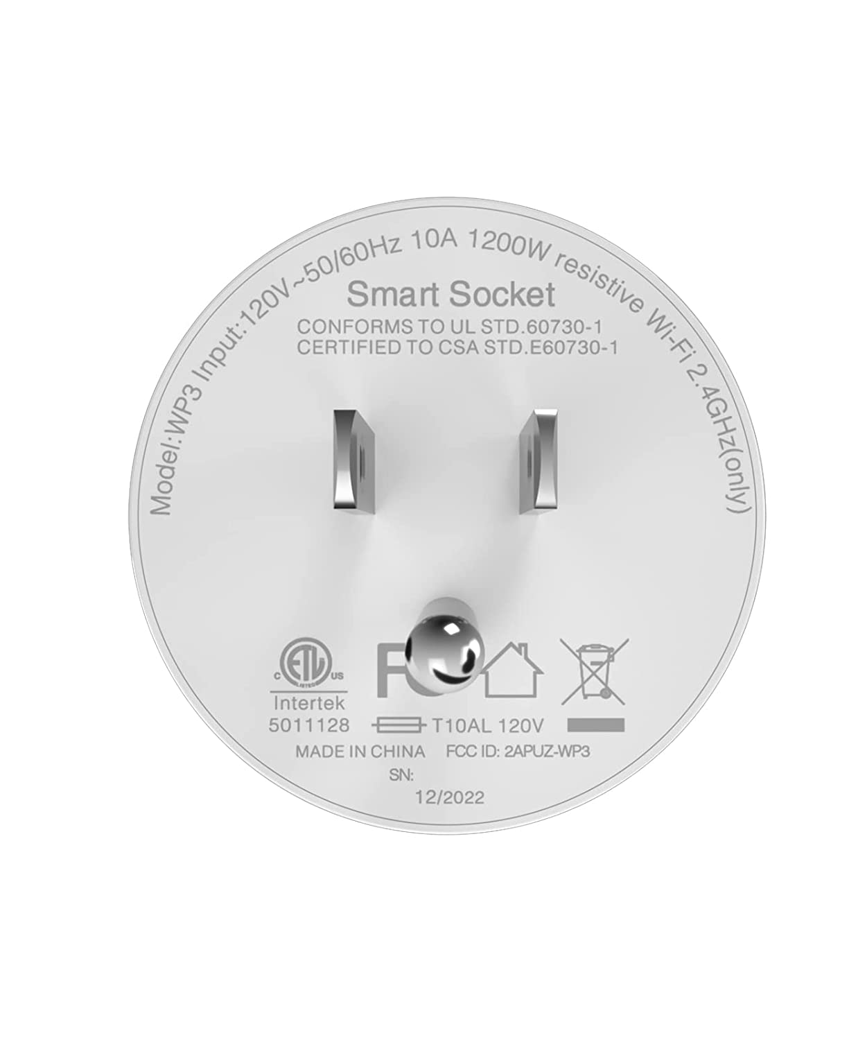 GHome Smart Mini Smart Plug, 2.4G Wi-Fi Outlet Socket Compatible with Alexa and Google Home Smart Life, APP Control with Timer Schedule Function, No Hub Required, ETL FCC Listed,2 Pack, White (WP3-2)