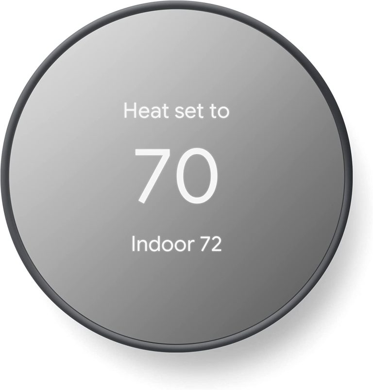 Google Nest Thermostat – Smart Thermostat for Home – Programmable Wifi Thermostat – Charcoal (Renewed)