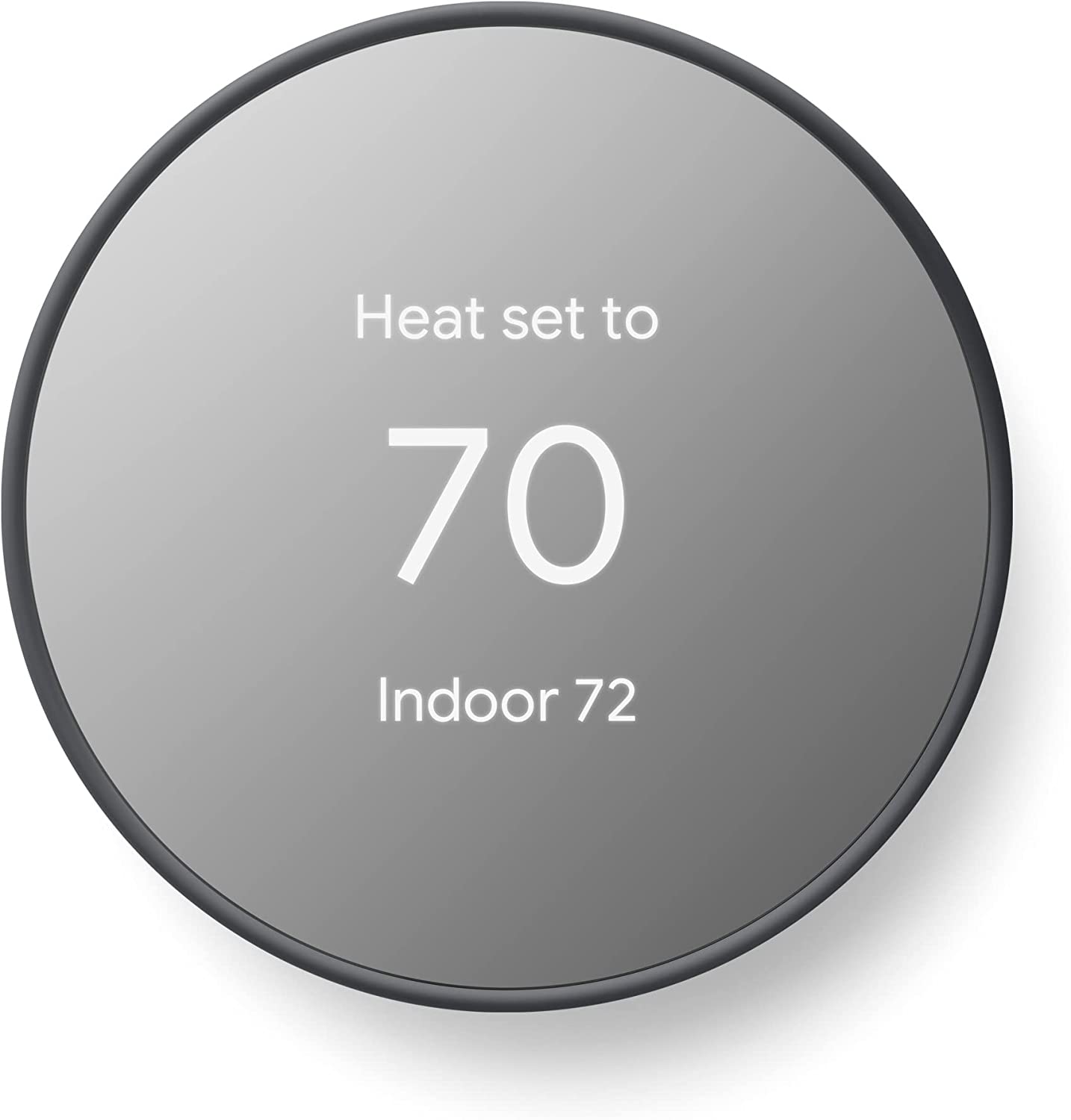 Google Nest Thermostat - Smart Thermostat for Home - Programmable Wifi Thermostat - Charcoal (Renewed)