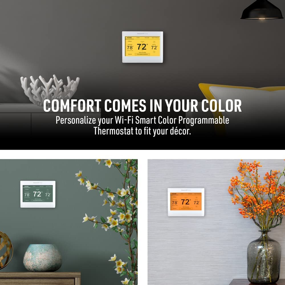 Honeywell Home RTH9585WF Wi-Fi Smart Color Thermostat with C-Wire Adapter
