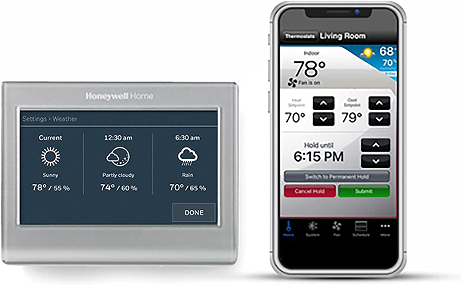 Honeywell Home RTH9585WF Wi-Fi Smart Color Thermostat with C-Wire Adapter