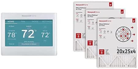 Honeywell Home RTH9585WF Wi-Fi Smart Color Thermostat with C-Wire Adapter