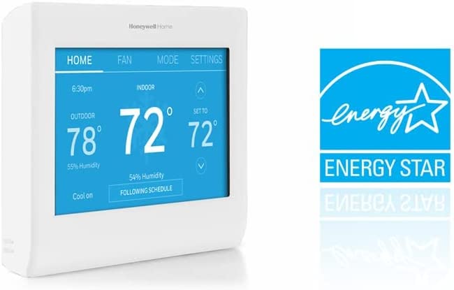 Honeywell Home RTH9600WF Smart Color Thermostat ENERGY STAR Wi-Fi Programmable Touchscreen Alexa Ready - C-Wire Required