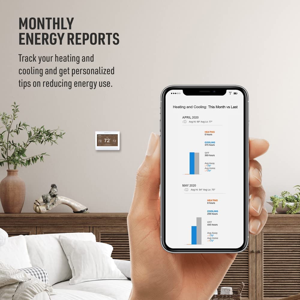 Honeywell Home RTH9600WF Smart Color Thermostat ENERGY STAR Wi-Fi Programmable Touchscreen Alexa Ready - C-Wire Required