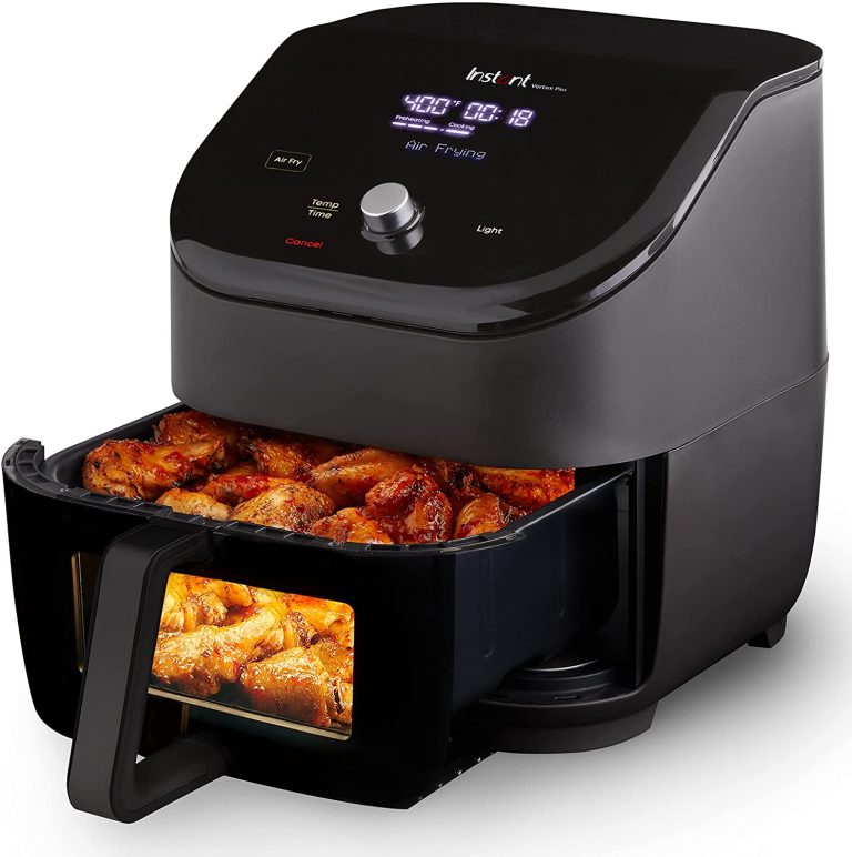 Instant Vortex Plus XL 8-quart Dual Basket Air Fryer Oven, From the Makers of Instant Pot, 2 Independent Frying Baskets, ClearCook Windows, Dishwasher-Safe Baskets, App with over 100 Recipes