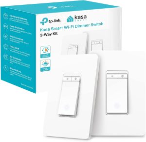 Kasa Smart 3 Way Dimmer Switch KIT, Dimmable Light Switch Compatible with Alexa, Google Assistant and SmartThings, Neutral Wire Needed, 2.4GHz, ETL Certified, No Hub Required, White (KS230 KIT v2)