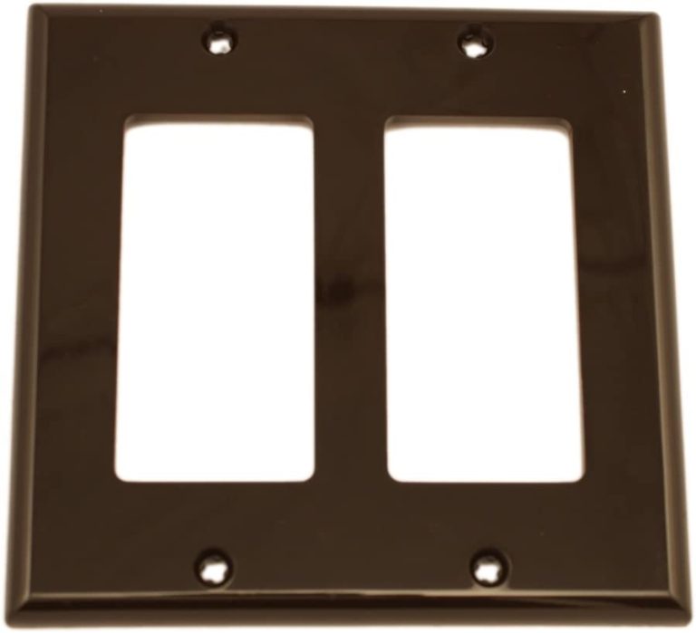 Leviton 122-80401-NW 1-Gang Decora/GFCI Device Wallplate, Standard Size, Thermoplastic Nylon, Device Mount, Small,White