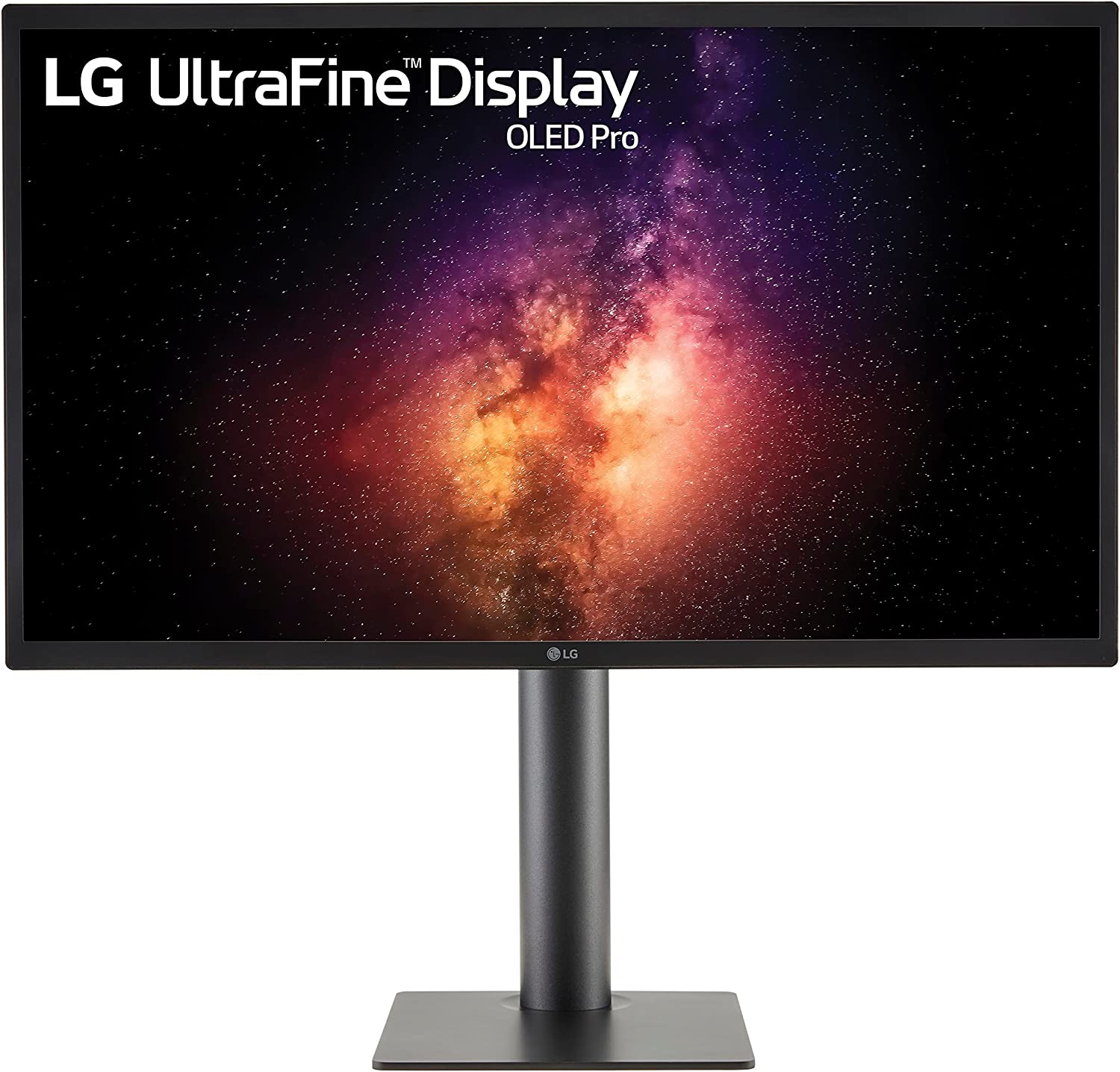 LG 27EP950-B 27” Ultrafine UHD (3840 x 2160) OLED Pro Display with Adobe RBG / DCI-P3 99%, VESA Display HDR 400 True Black, 1M:1 Contrast Ratio and Tilt/Height/Pivot Adjustable Stand - Black