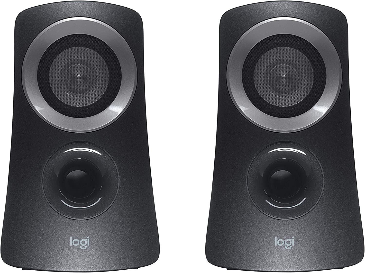 Logitech Z313 2.1 Multimedia Speaker System with Subwoofer, Full Range Audio, 50 Watts Peak Power, Strong Bass, 3.5mm Inputs, PC/PS4/Xbox/TV/Smartphone/Tablet/Music Player – Black