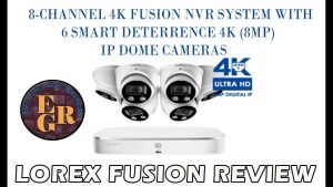 Lorex N4K3SD-1612WD-2 Lorex Fusion 4K 16-Channel 3TB Wired NVR System with 12 E893DD Smart Deterrence Dome Security Cameras