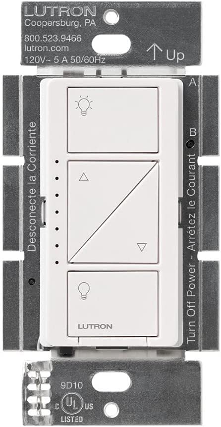 Lutron Caséta Wireless Smart Lighting Dimmer Switch for Wall and Ceiling Lights | PD-6WCL-WH-3-A | White (3-Pack)