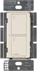 Lutron Caséta Wireless Smart Lighting Switch for All Bulb Types or Fans | PD-6ANS-LA | Light Almond