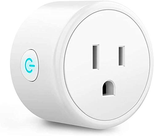 Mini Smart Plug - Wi-Fi Outlet Socket Compatible with Alexa, Echo and Google Home for Christmas Lights, APP Remote Control, Schedule Timer Function, 2.4G WiFi Only (1 Pack)