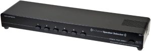 Monoprice 6-Channel Speaker Selector - Black With Impedance Matching Protection, Up To 140W Per Ch. Perfect for Home Theater Audio