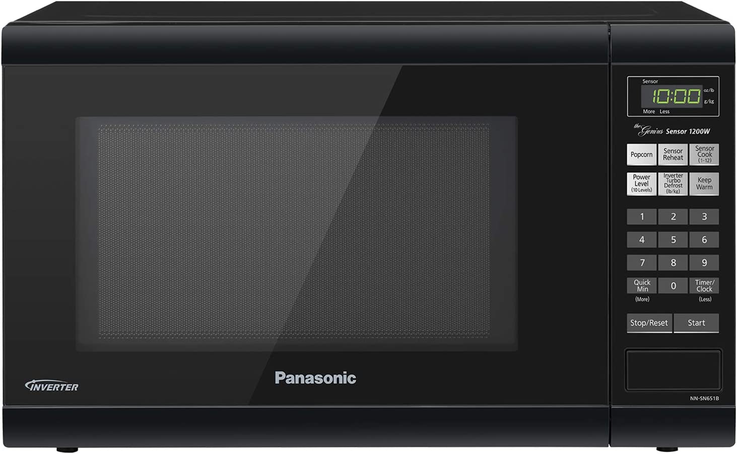 Panasonic Microwave Oven NN-SN686S Stainless Steel Countertop/Built-In with Inverter Technology and Genius Sensor, 1.2 Cubic Foot, 1200W