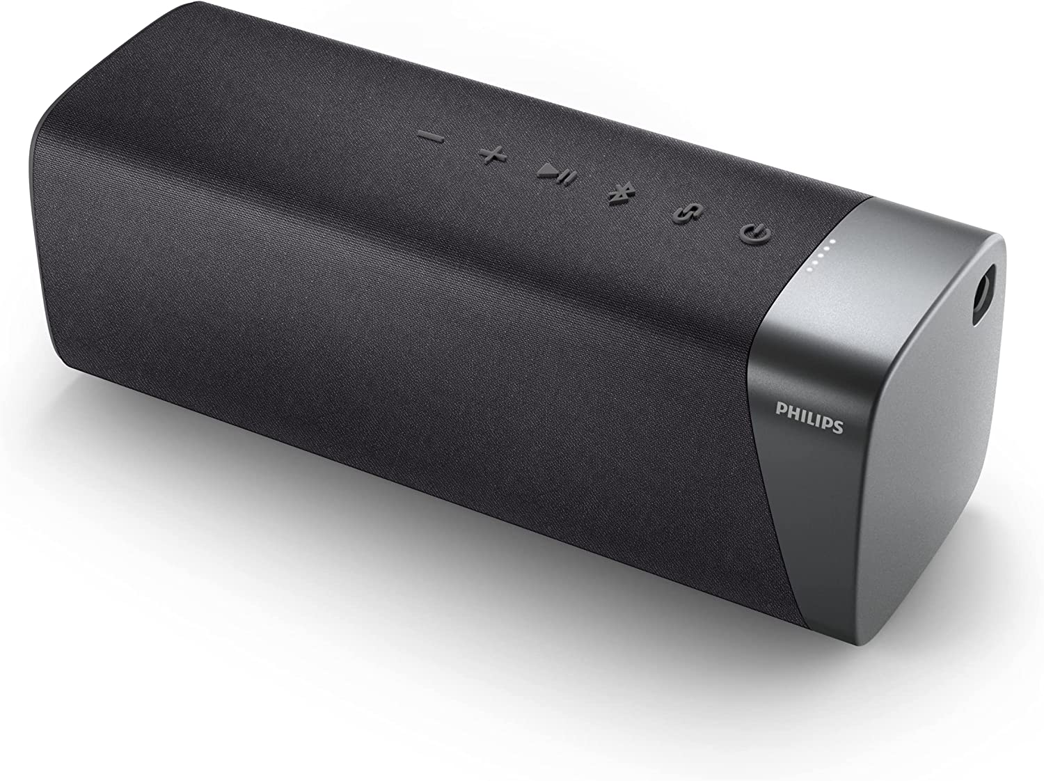 PHILIPS S7505 Wireless Bluetooth Speaker with Built-in Power-Bank, Large Bold Sound, Up to 20 Hours Playtime, IPX7 Waterproof, Shower Ready, Large Size, Gray