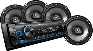 Pioneer MXT-S3266BT Car System Package – Digital Media Receiver Featuring Pioneer Smart Sync Smartphone App Control with 2 Pairs of 6-1/2" 2-Way Speakers