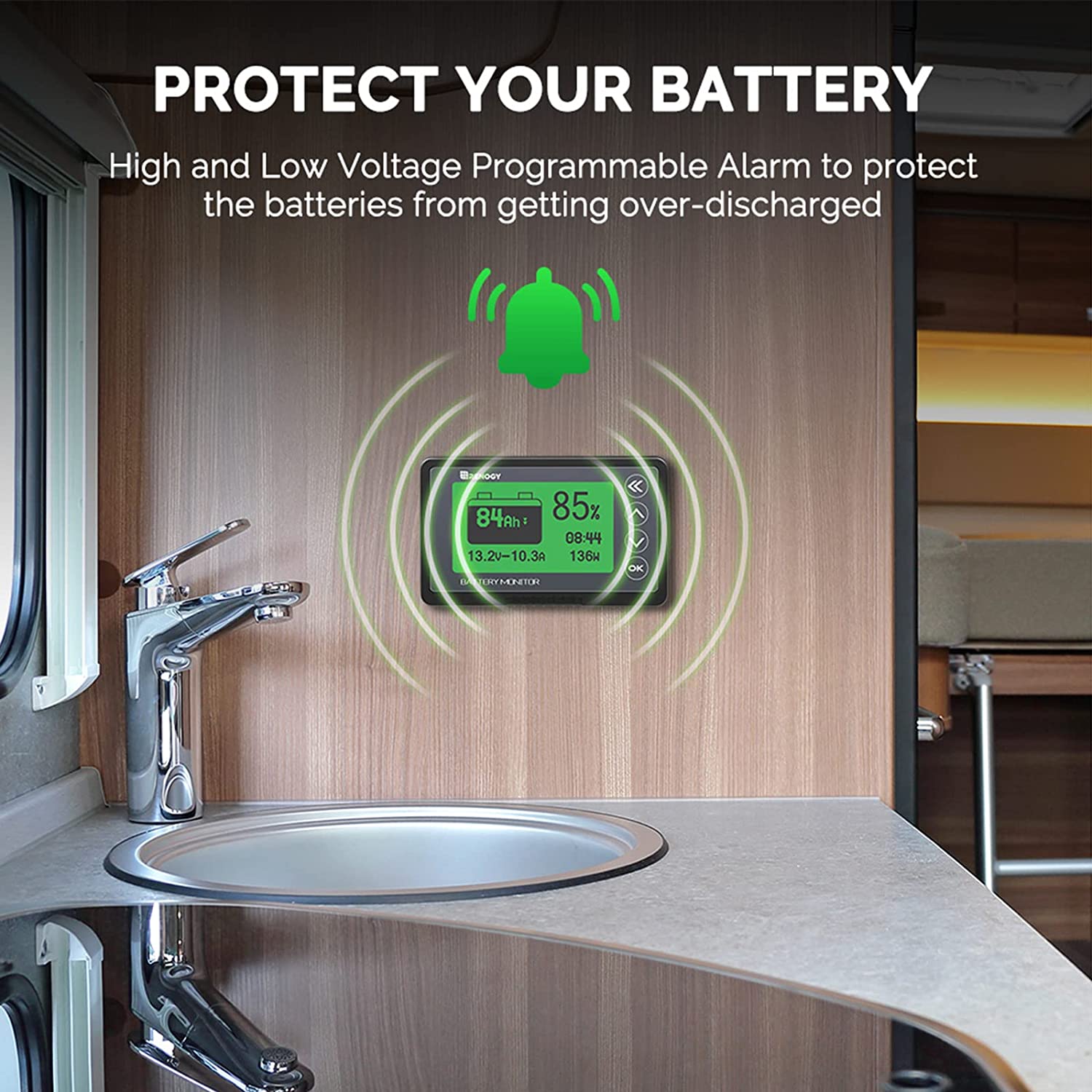 Renogy Monitoring Screen for Smart Lithium Battery Series