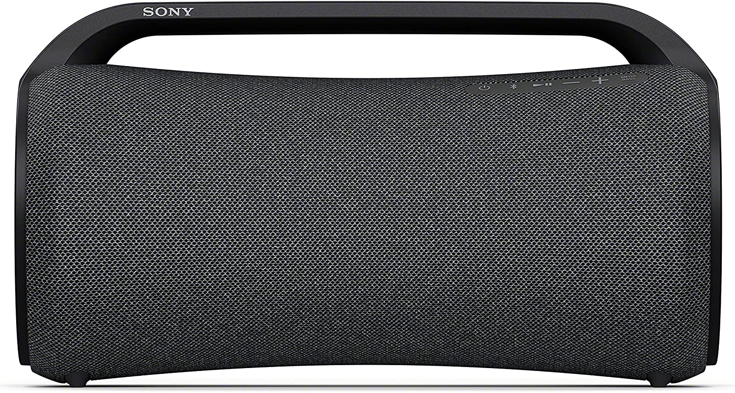 Sony SRS-XG300 X-Series Wireless Portable-Bluetooth Party-Speaker IP67 Waterproof and Dustproof with 25 Hour-Battery and Retractable Handle, Black- New