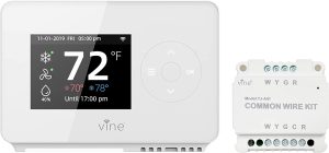 VINE Smart WiFi Thermostat TJ-225+ AC Adapter, White