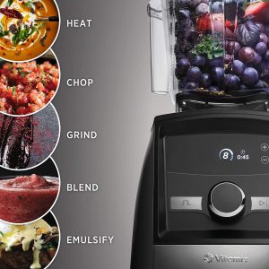Vitamix Con A3300 Ascent Series Smart Blender, Professional-Grade, 64 oz. Low Profile Container, Brushed Stainless Finish
