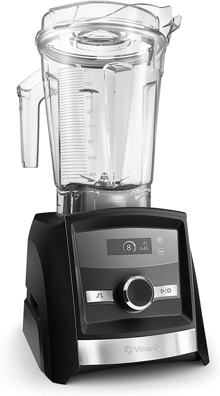 Vitamix Con A3300 Ascent Series Smart Blender, Professional-Grade, 64 oz. Low Profile Container, Brushed Stainless Finish