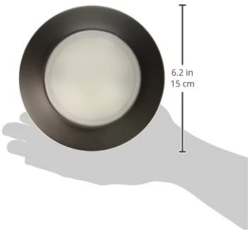 Westinghouse Lighting 6322400 Small LED Indoor/Outdoor Dimmable Surface Mount Wet Location, Oil Rubbed Bronze Finish with Frosted Lens