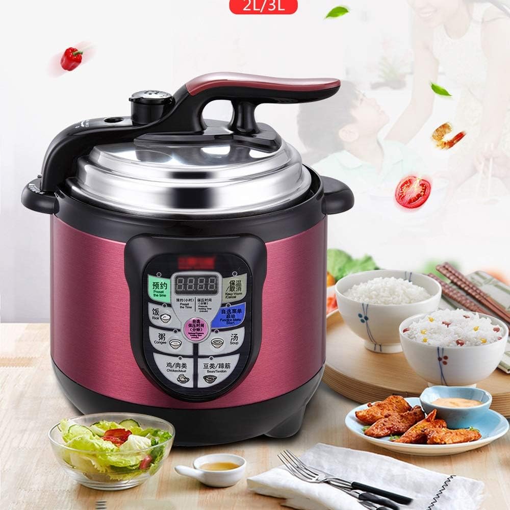 WETYG Electric Pressure Cooker Pot Microcomputer Smart Home High Pressure Pot Rice Cooker Slow Cooker ( Size : 3L )
